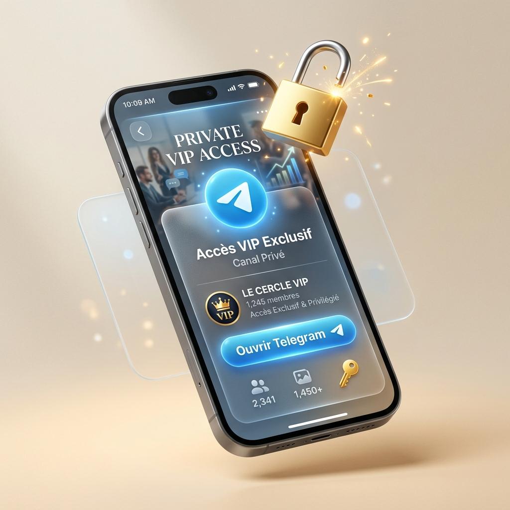 Telegram VIP Access Mockup